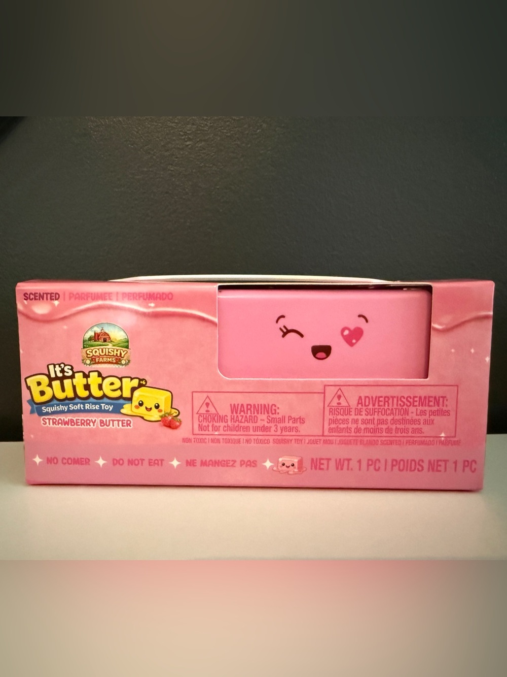 Small Butter! Scented Strawberry Squishy Soft Rise Toy